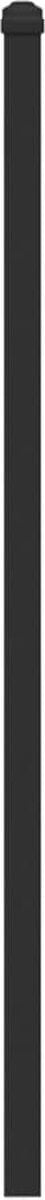 vidaXL - Hoofdbord - 135 - cm - bewerkt - hout - en - staal - bruin - eikenkleurig