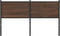 vidaXL - Hoofdbord - 135 - cm - bewerkt - hout - en - staal - bruin - eikenkleurig