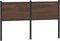 vidaXL - Hoofdbord - 135 - cm - bewerkt - hout - en - staal - bruin - eikenkleurig