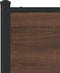 vidaXL - Hoofdbord - 135 - cm - bewerkt - hout - en - staal - bruin - eikenkleurig