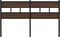 vidaXL - Hoofdbord - 135 - cm - bewerkt - hout - en - staal - bruin - eikenkleurig