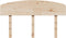 vidaXL - Hoofdbord - 135 - cm - massief - grenenhout