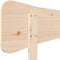 vidaXL - Hoofdbord - 135 - cm - massief - grenenhout