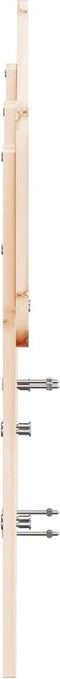 vidaXL - Hoofdbord - 135 - cm - massief - grenenhout