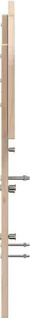 vidaXL - Hoofdbord - 135 - cm - massief - grenenhout