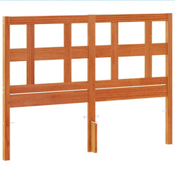 vidaXL - Hoofdbord - 135 - cm - massief - grenenhout - wasbruin