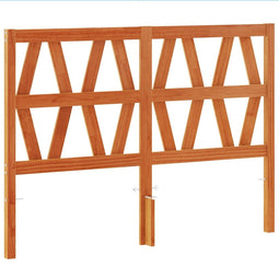 vidaXL - Hoofdbord - 135 - cm - massief - grenenhout - wasbruin