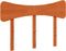 vidaXL - Hoofdbord - 135 - cm - massief - grenenhout - wasbruin