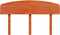 vidaXL - Hoofdbord - 135 - cm - massief - grenenhout - wasbruin