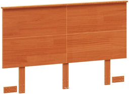 vidaXL - Hoofdbord - 135 - cm - massief - grenenhout - wasbruin