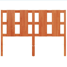 vidaXL - Hoofdbord - 135 - cm - massief - grenenhout - wasbruin
