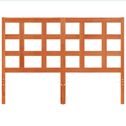 vidaXL - Hoofdbord - 135 - cm - massief - grenenhout - wasbruin