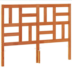 vidaXL - Hoofdbord - 135 - cm - massief - grenenhout - wasbruin
