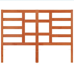 vidaXL - Hoofdbord - 135 - cm - massief - grenenhout - wasbruin