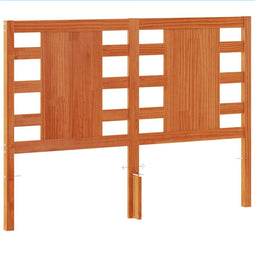 vidaXL - Hoofdbord - 135 - cm - massief - grenenhout - wasbruin