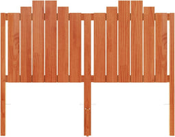 vidaXL - Hoofdbord - 135 - cm - massief - grenenhout - wasbruin
