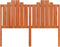 vidaXL - Hoofdbord - 135 - cm - massief - grenenhout - wasbruin