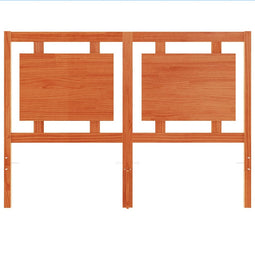 vidaXL - Hoofdbord - 135 - cm - massief - grenenhout - wasbruin