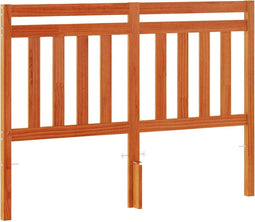 vidaXL - Hoofdbord - 135 - cm - massief - grenenhout - wasbruin