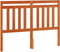 vidaXL - Hoofdbord - 135 - cm - massief - grenenhout - wasbruin