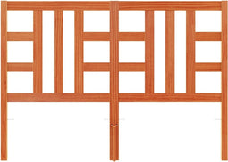 vidaXL - Hoofdbord - 135 - cm - massief - grenenhout - wasbruin