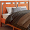 vidaXL - Hoofdbord - 135 - cm - massief - grenenhout - wasbruin