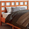 vidaXL - Hoofdbord - 135 - cm - massief - grenenhout - wasbruin