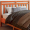 vidaXL - Hoofdbord - 135 - cm - massief - grenenhout - wasbruin