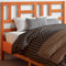 vidaXL - Hoofdbord - 135 - cm - massief - grenenhout - wasbruin