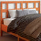 vidaXL - Hoofdbord - 135 - cm - massief - grenenhout - wasbruin