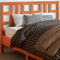 vidaXL - Hoofdbord - 135 - cm - massief - grenenhout - wasbruin
