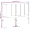 vidaXL - Hoofdbord - 135 - cm - massief - grenenhout - wasbruin