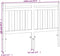 vidaXL - Hoofdbord - 135 - cm - massief - grenenhout - wasbruin
