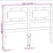 vidaXL - Hoofdbord - 135 - cm - massief - grenenhout - wasbruin