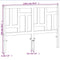 vidaXL - Hoofdbord - 135 - cm - massief - grenenhout - wasbruin