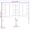 vidaXL - Hoofdbord - 135 - cm - massief - grenenhout - wasbruin
