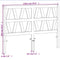 vidaXL - Hoofdbord - 135 - cm - massief - grenenhout - wasbruin
