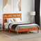 vidaXL - Hoofdbord - 135 - cm - massief - grenenhout - wasbruin