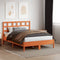 vidaXL - Hoofdbord - 135 - cm - massief - grenenhout - wasbruin