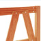 vidaXL - Hoofdbord - 135 - cm - massief - grenenhout - wasbruin