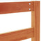 vidaXL - Hoofdbord - 135 - cm - massief - grenenhout - wasbruin
