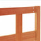 vidaXL - Hoofdbord - 135 - cm - massief - grenenhout - wasbruin