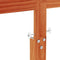 vidaXL - Hoofdbord - 135 - cm - massief - grenenhout - wasbruin