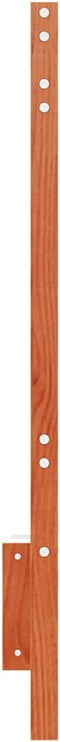 vidaXL - Hoofdbord - 135 - cm - massief - grenenhout - wasbruin