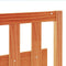 vidaXL - Hoofdbord - 135 - cm - massief - grenenhout - wasbruin