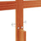vidaXL - Hoofdbord - 135 - cm - massief - grenenhout - wasbruin