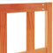 vidaXL - Hoofdbord - 135 - cm - massief - grenenhout - wasbruin