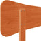 vidaXL - Hoofdbord - 135 - cm - massief - grenenhout - wasbruin