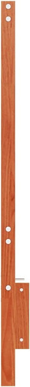 vidaXL - Hoofdbord - 135 - cm - massief - grenenhout - wasbruin