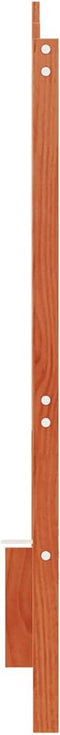 vidaXL - Hoofdbord - 135 - cm - massief - grenenhout - wasbruin